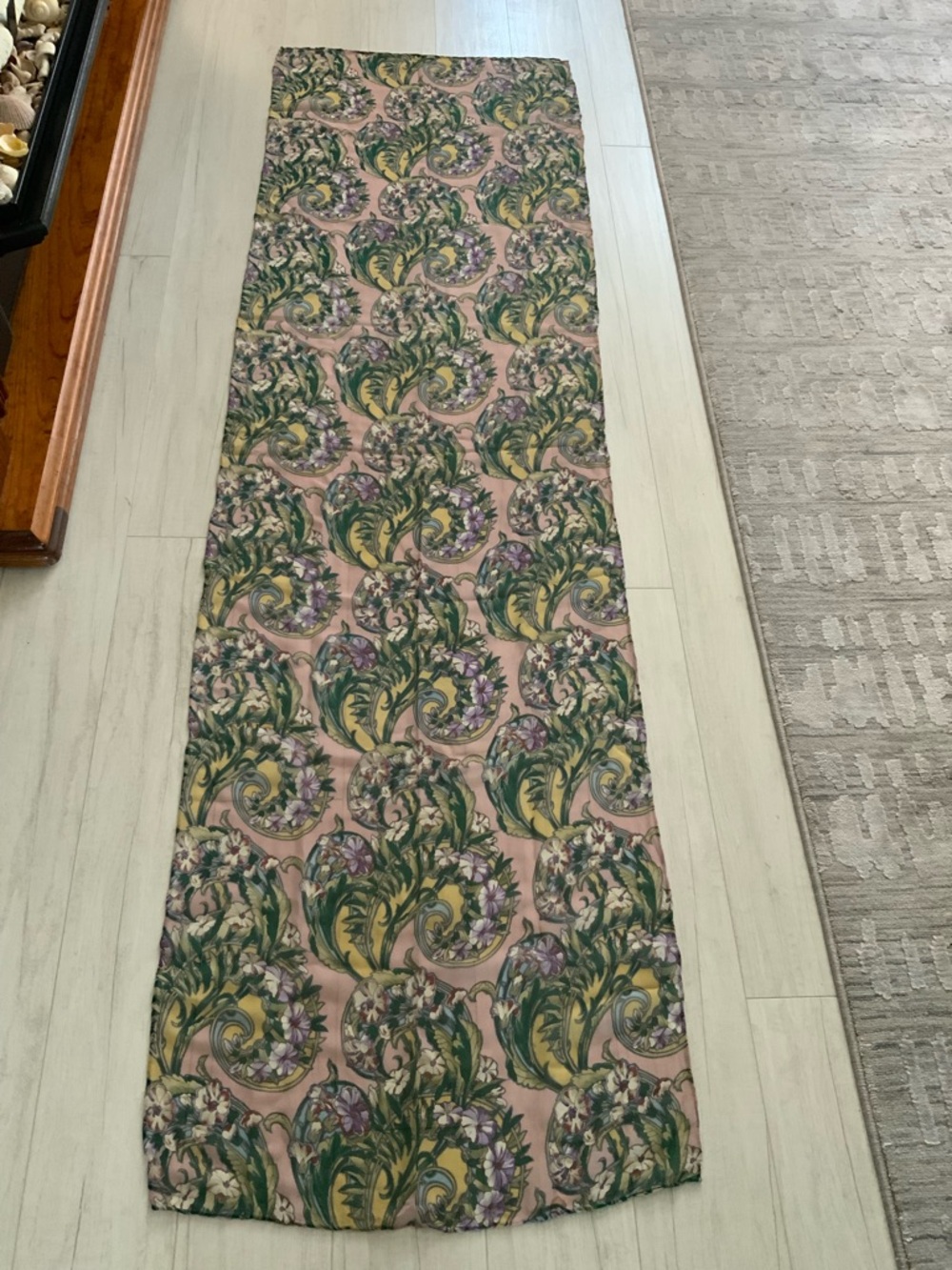 Vintage MFA Silk Chiffon Scarf - Art Nouveau Design